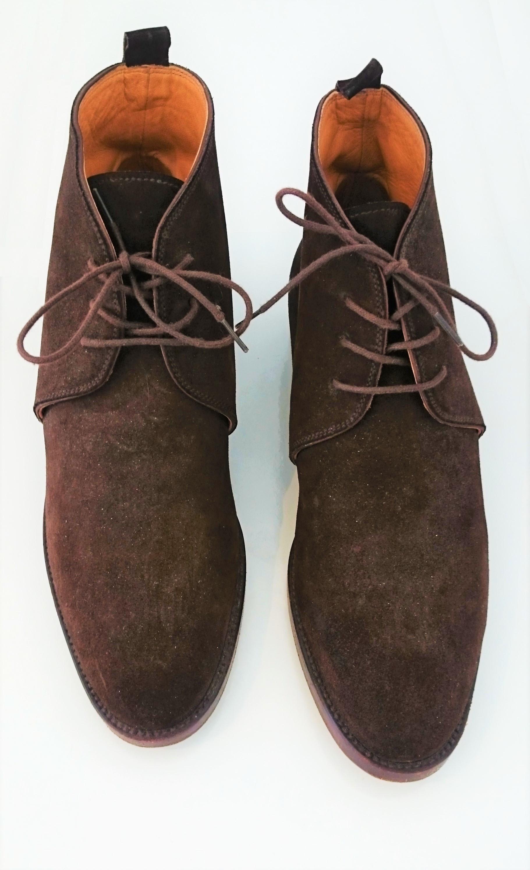 Hermès Brown Suede Ankle Boots. Size 40 im Zustand „Hervorragend“ im Angebot in Somo (Santander), ES