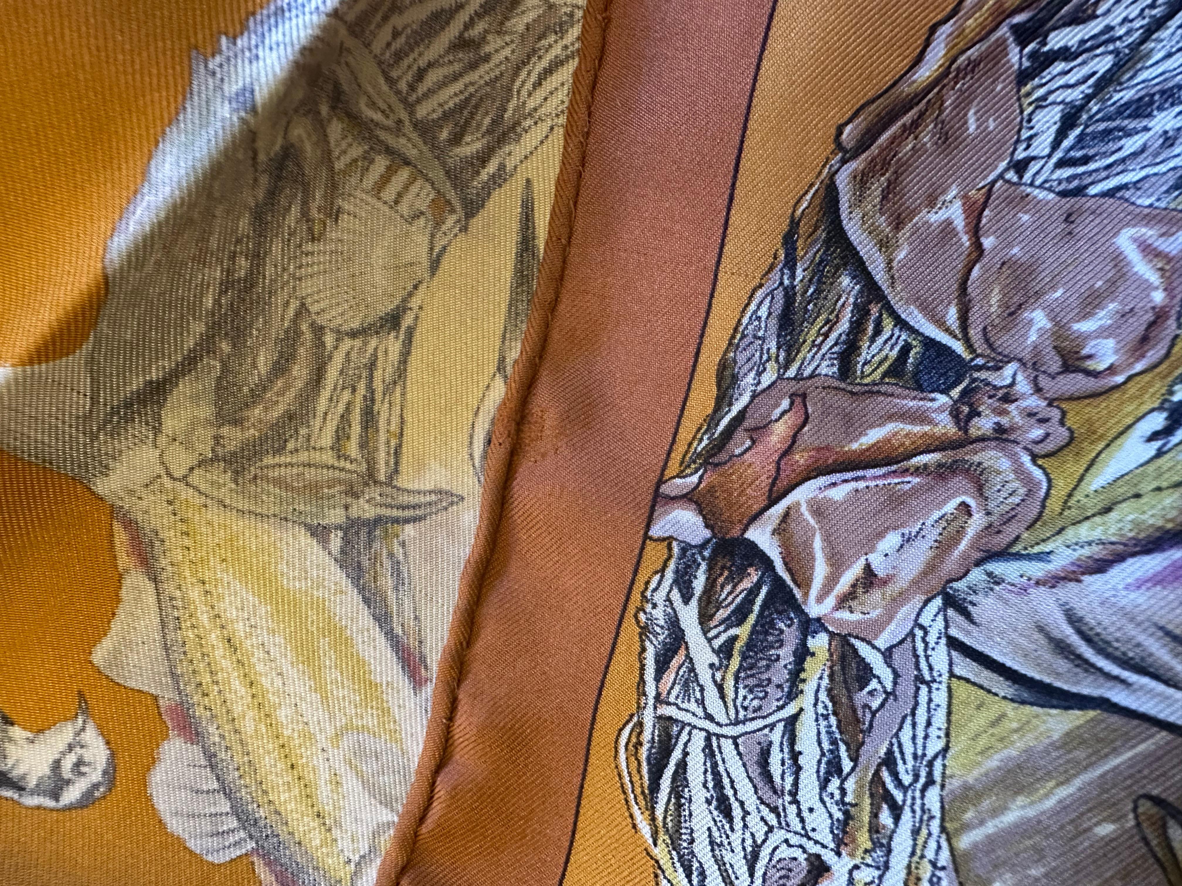 Hermès Brown Texas Wildlife Scarf Oliver 2