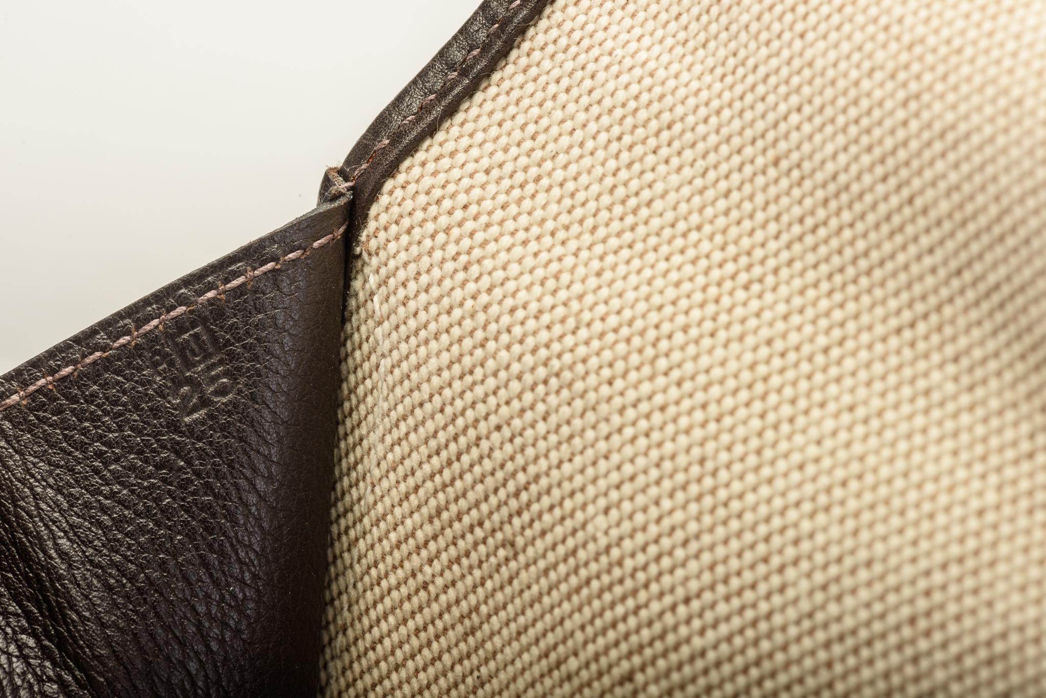 Hermes Brown & Toile Large Jige Clutch 7