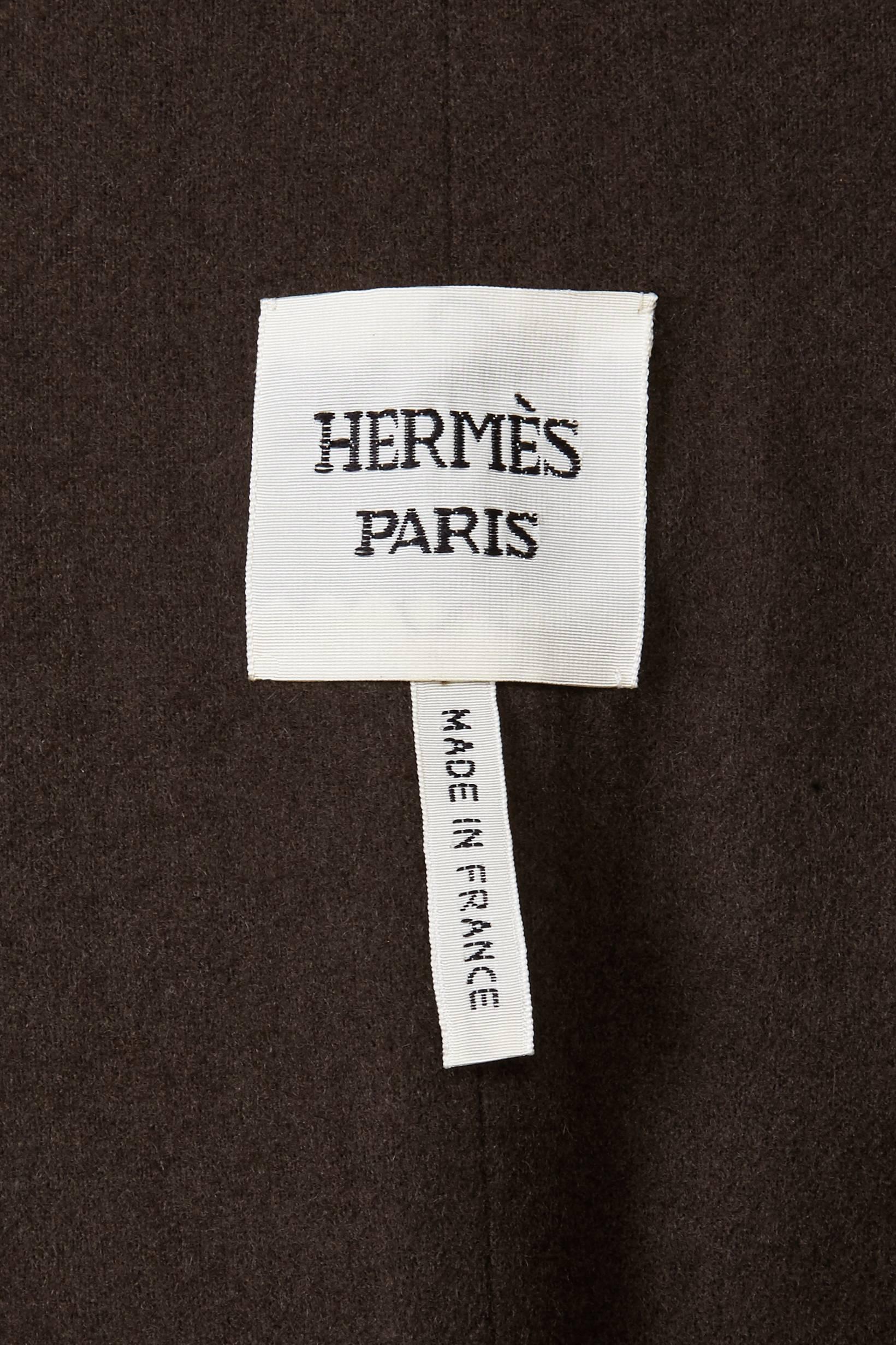 Hermes Brown Trench Coat 2