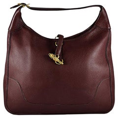 HERMES Tasche mit braunem Besatz