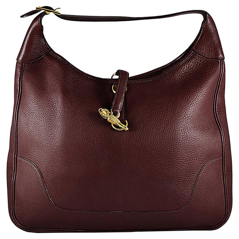 HERMES Brown Trim Bag For Sale at 1stDibs