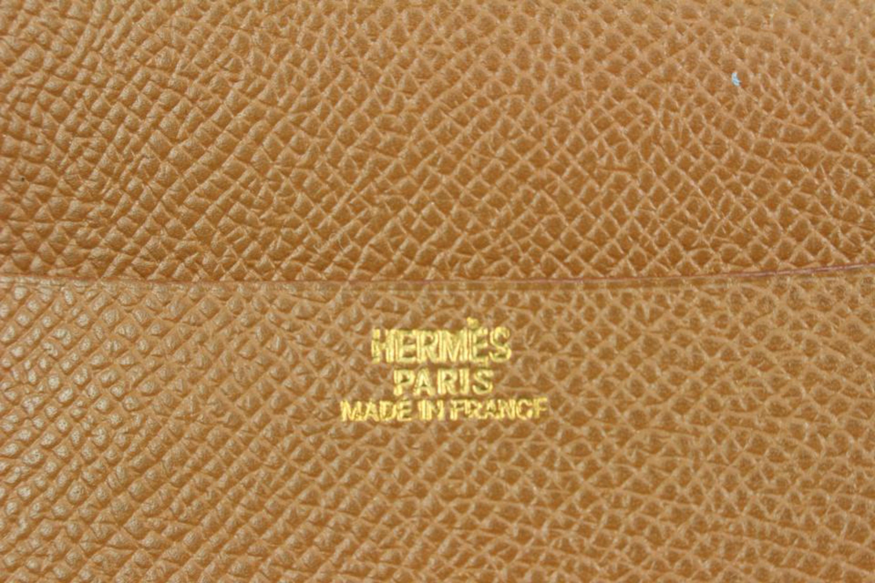 Hermès Brown Verso Leather Simple Agenda Cover GM 12h426s For Sale 7
