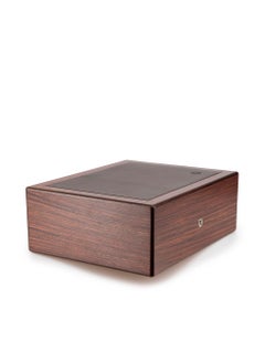 Hermès Brown Wooden Humidor Cigar Box
