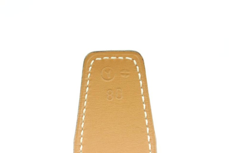 Hermès Brown x Gold 32mm Reversible H Logo Belt Kit 67h422s Hermès Brown x Gold 32mm Reversible H Logo Belt Kit 67h422s  main image 2