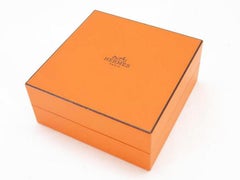 Hermès Brown X Silver Double Wrap Jumbo Hook 226026 Bracelet