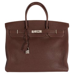 Hermès Brulee Fjord Birkin 40 PHW