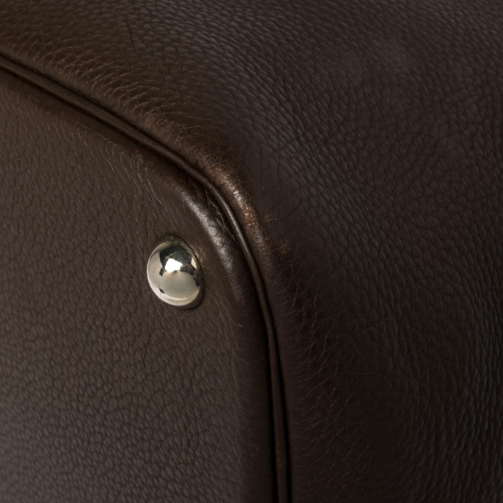 Hermes Brulee Togo Leather Bolide 45 Bag 5