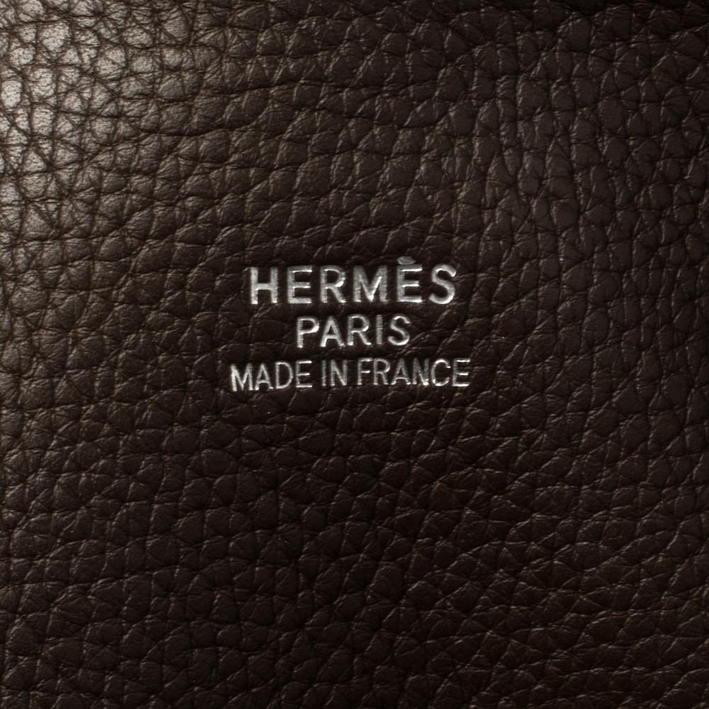 Hermes Brulee Togo Leather Bolide 45 Bag 4