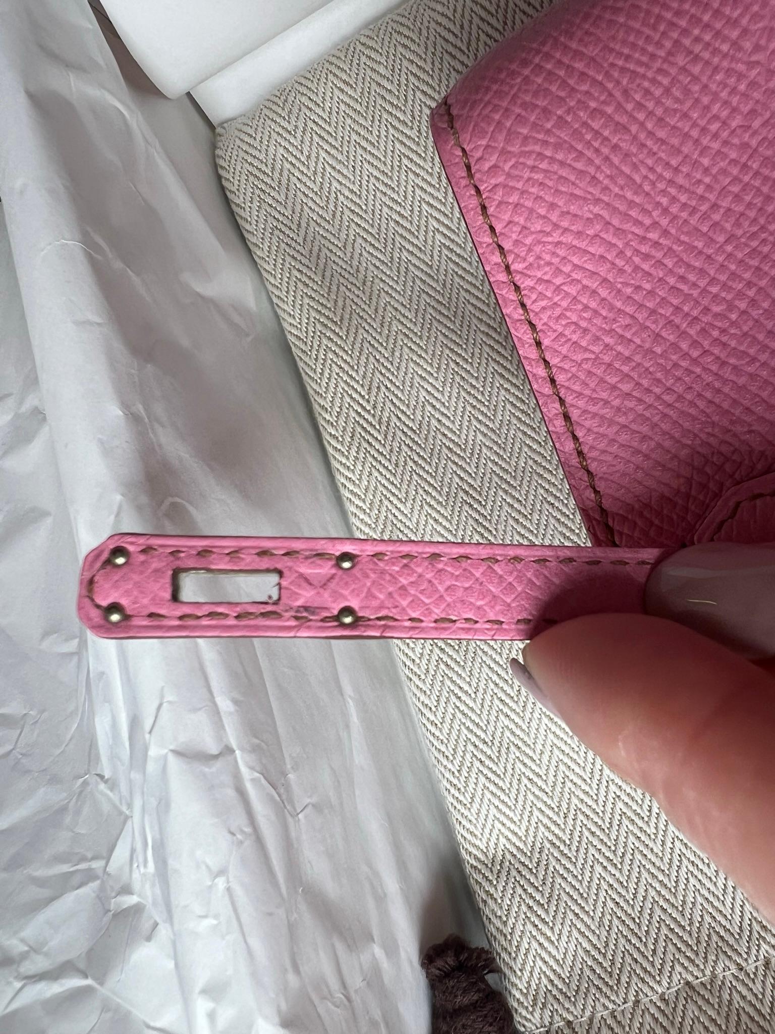 Hermes Bubblegum Birkin Micro mini bag very rare In Excellent Condition In London, England