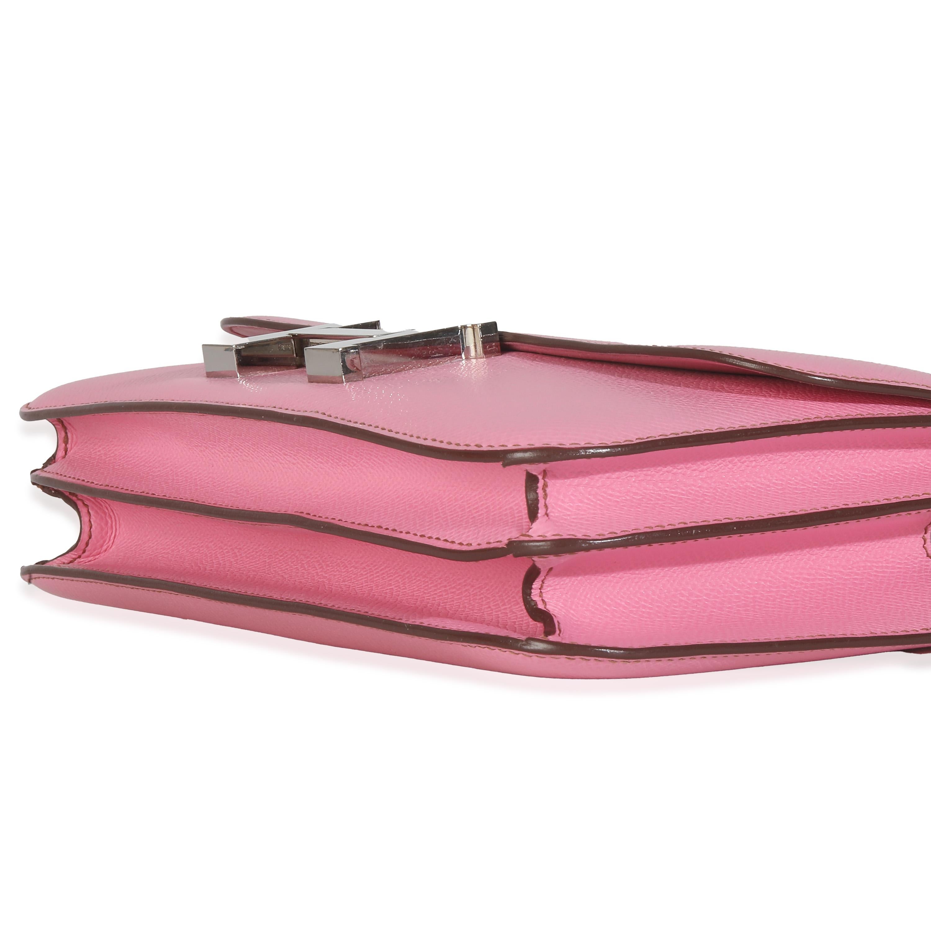 Women's or Men's Hermès Bubblegum Epsom Constance Elan PHW For Sale