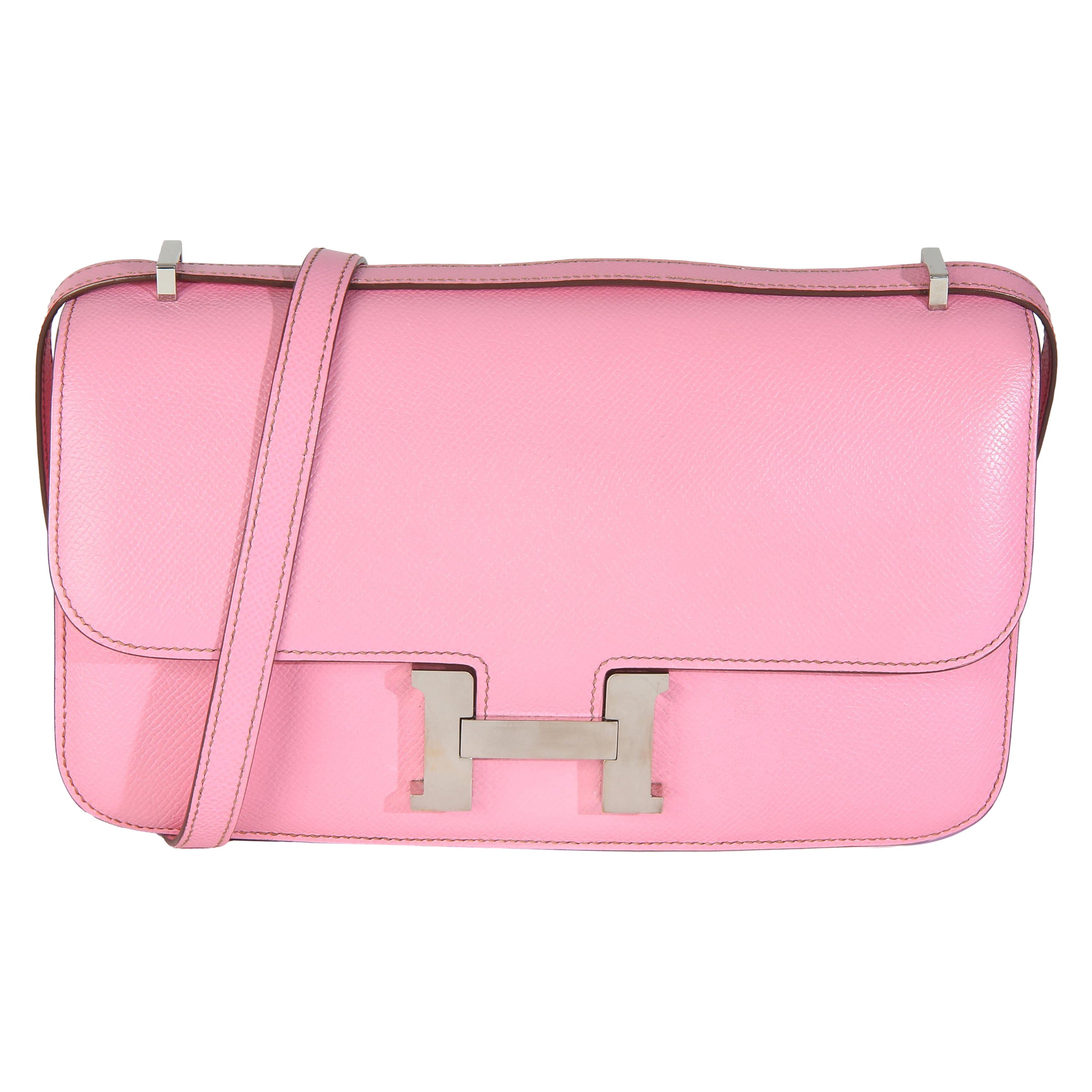 Hermès Bubblegum Epsom Constance Elan PHW