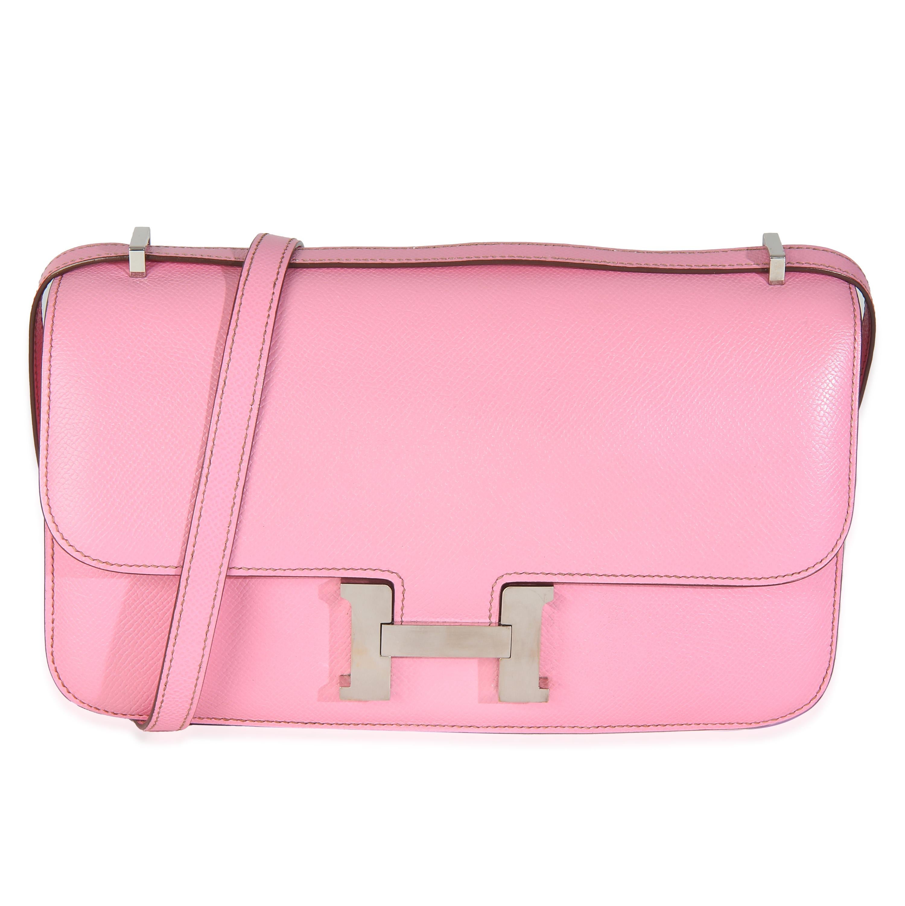 Hermès Bubblegum Epsom Constance Elan PHW For Sale