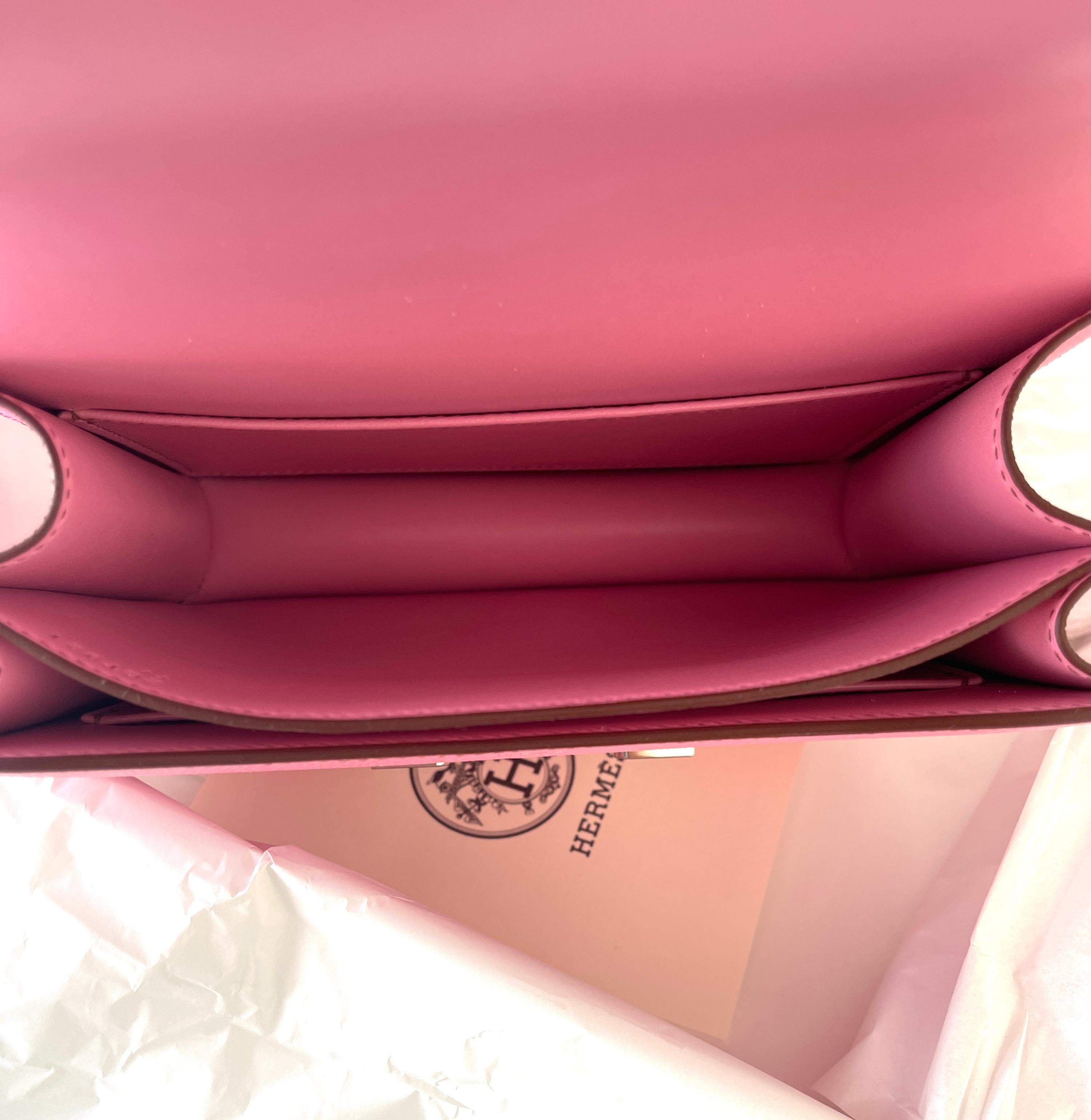 Hermes Bubblegum Pink 5P Mini Constance 18cm Epsom Bag RARE Z Stamp, 2021 3