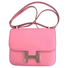 Hermes Bubblegum Pink 5P Mini Constance 18cm Epsom Bag RARE Z Stamp, 2021
