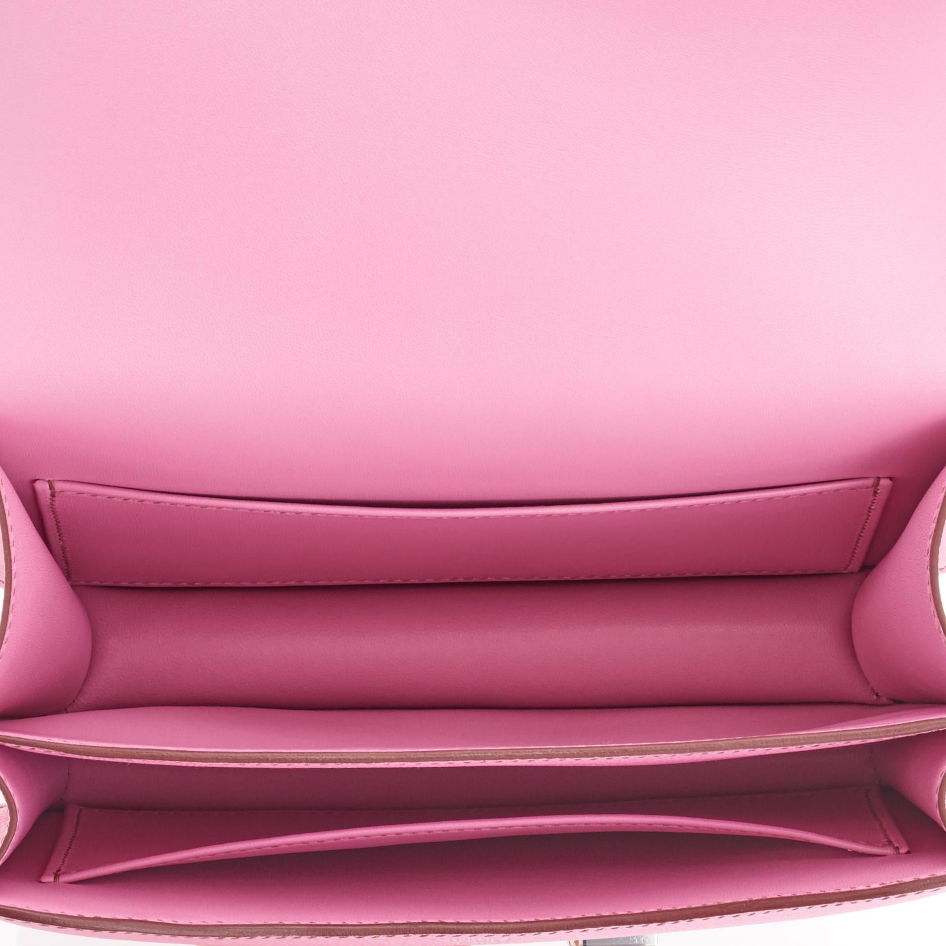Hermes Bubblegum Pink Mini Constance 18cm Epsom Bag RARE Z Stamp, 2021 1
