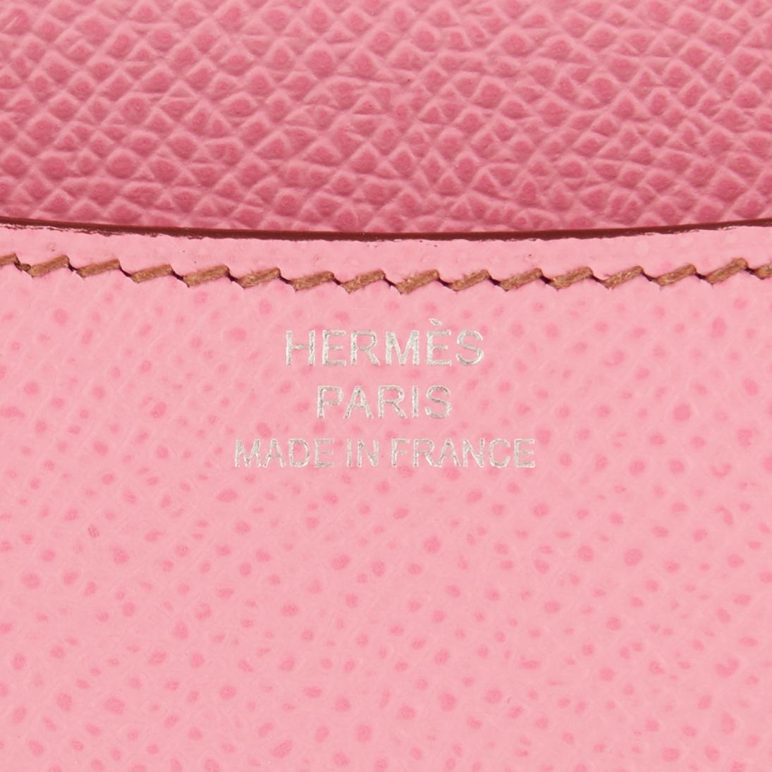 Hermes Bubblegum Pink Mini Constance 18cm Epsom Bag RARE Z Stamp, 2021 ...
