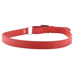 Hermes Buckle Belt Leather Medium Red