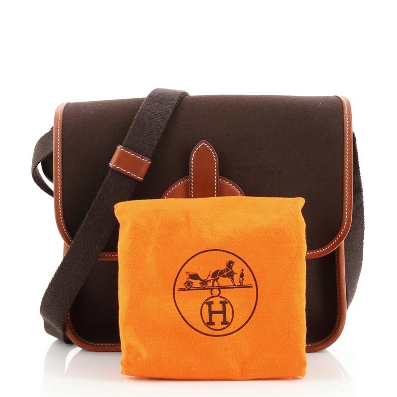 Condition: Very good. Moderate darkening, wear and scuffs on leather trims, indentations underneath flap trim. Minor wear on strap, underneath flap and in interior, scratches on hardware.
Accessories: Dust Bag
Measurements: Height 9