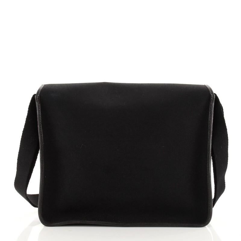 Hermes Buenaventura Umhängetasche Toile PM (Schwarz)