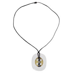 Hermes Buffalo Horn Lacquer Lift Necklace