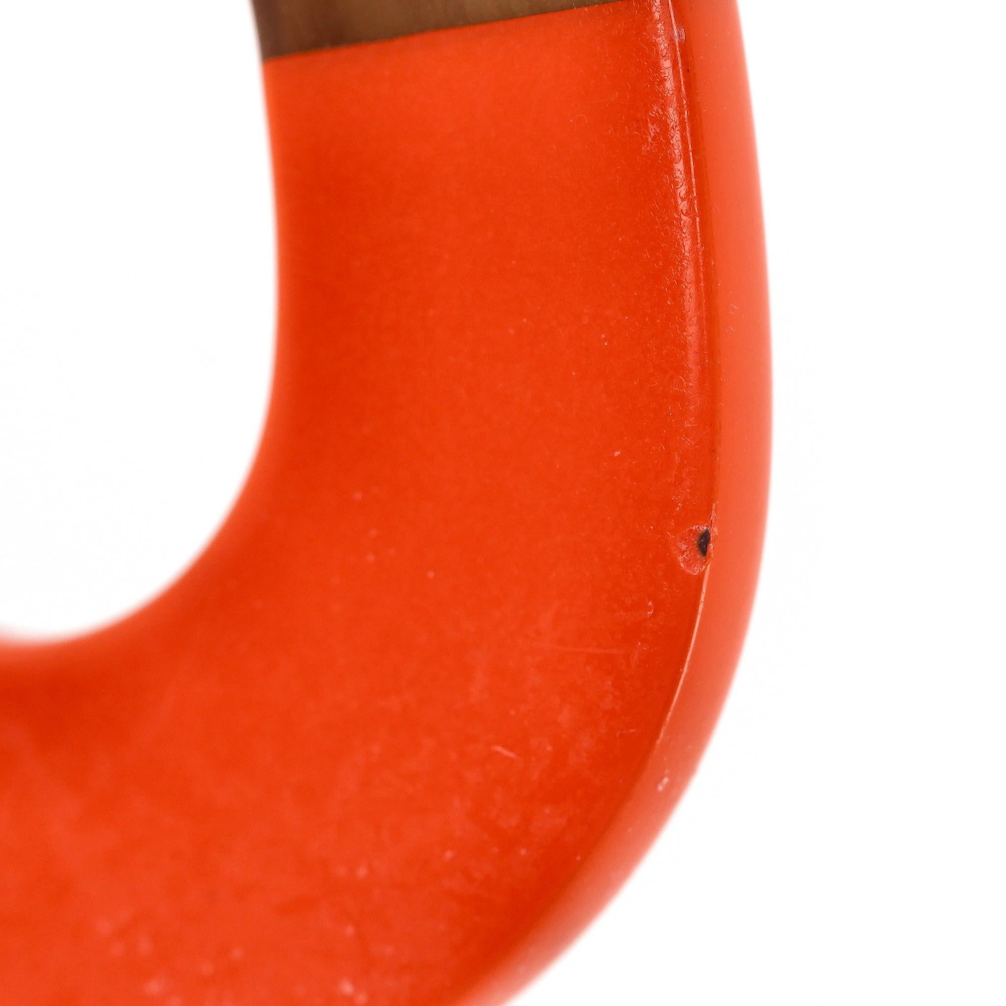 Hermes Buffalo Horn & Lacquered Wood Isthme Earrings For Sale 4