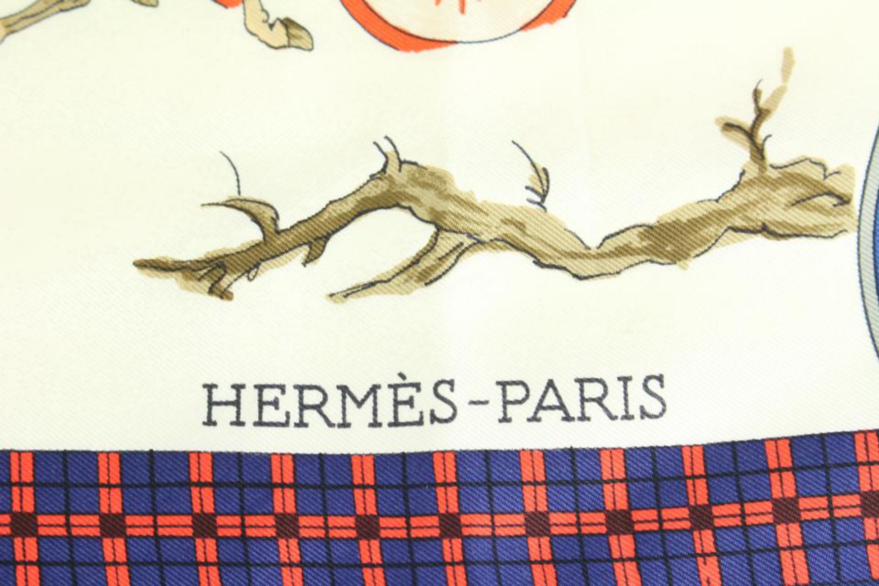 Women's or Men's Hermès Bull and Mouth Regent's Circus Piccadilly Silk Scarf 80h56s