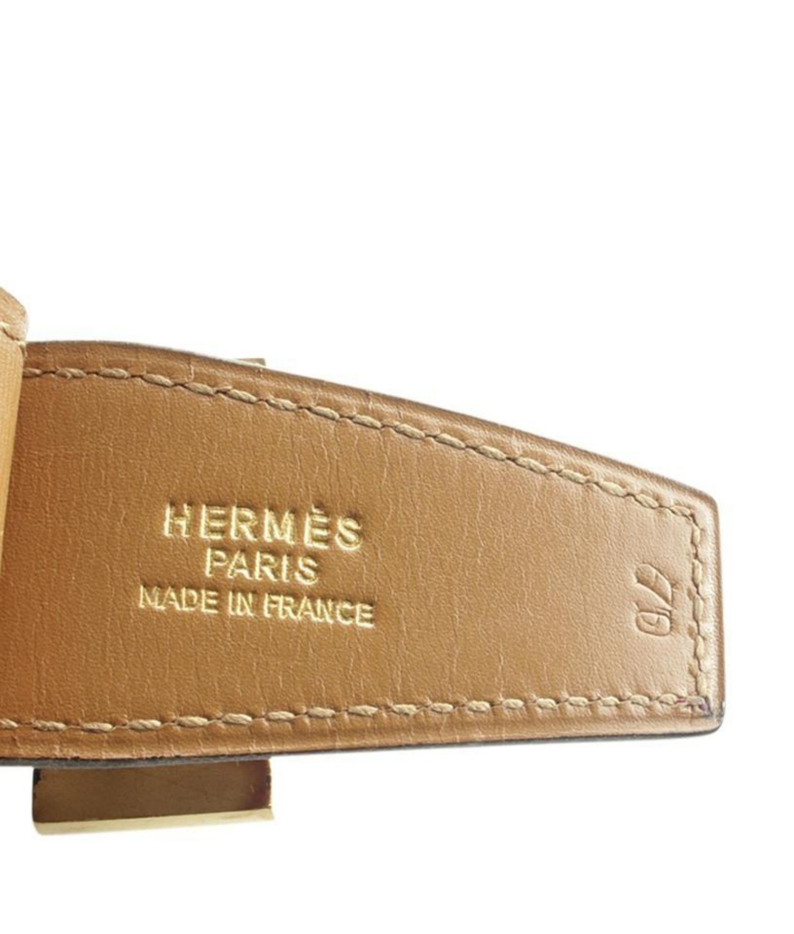 Women's or Men's Hermès Burgundy 32mm Reversible H Logo Kit 867917 Belt For Sale