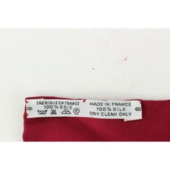 Hermès Burgundy Les Sangles Silkf Scarf J Metz 243her719