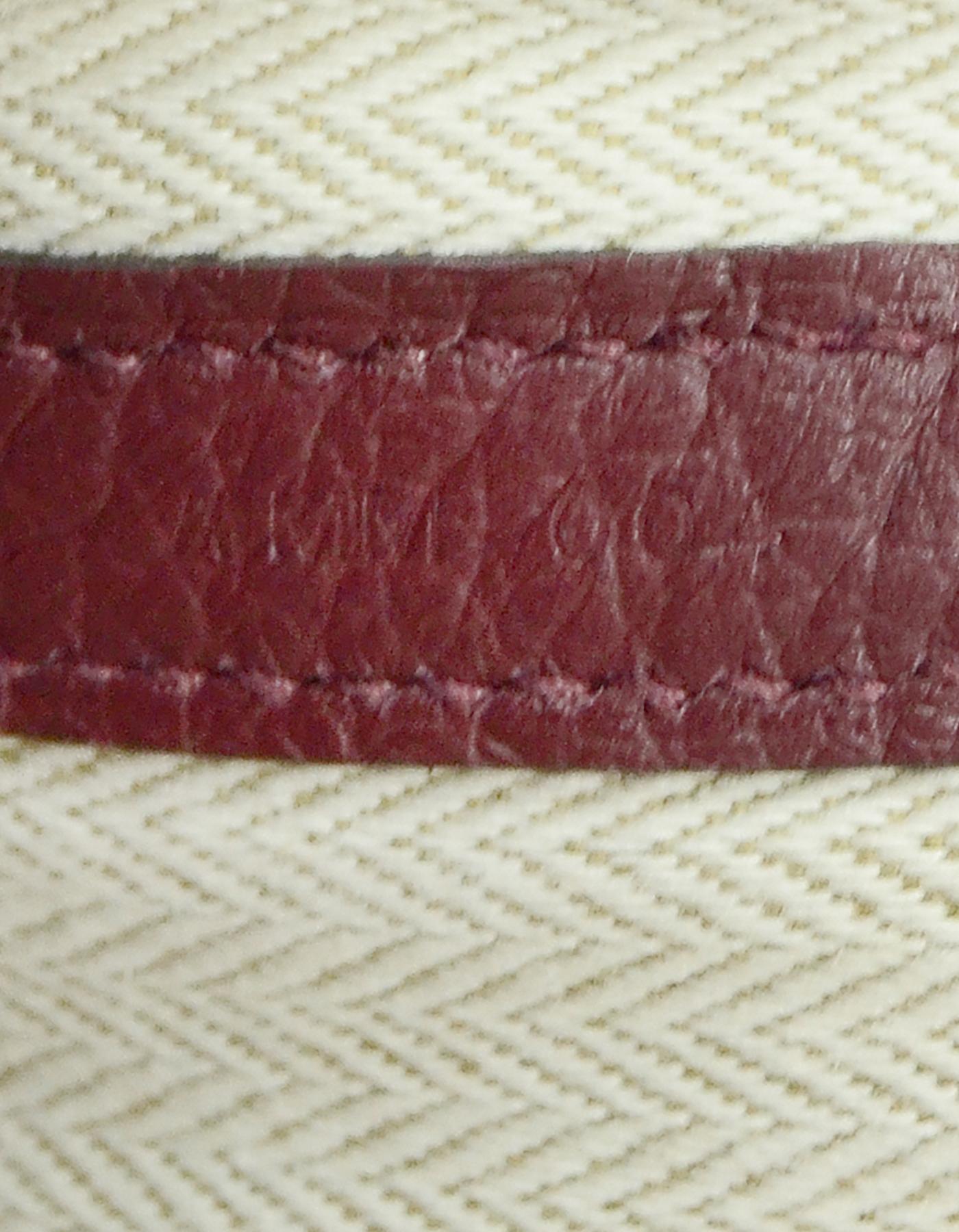 Hermes Burgundy Negonda Leather 30cm Garden Party TPM Bag 3