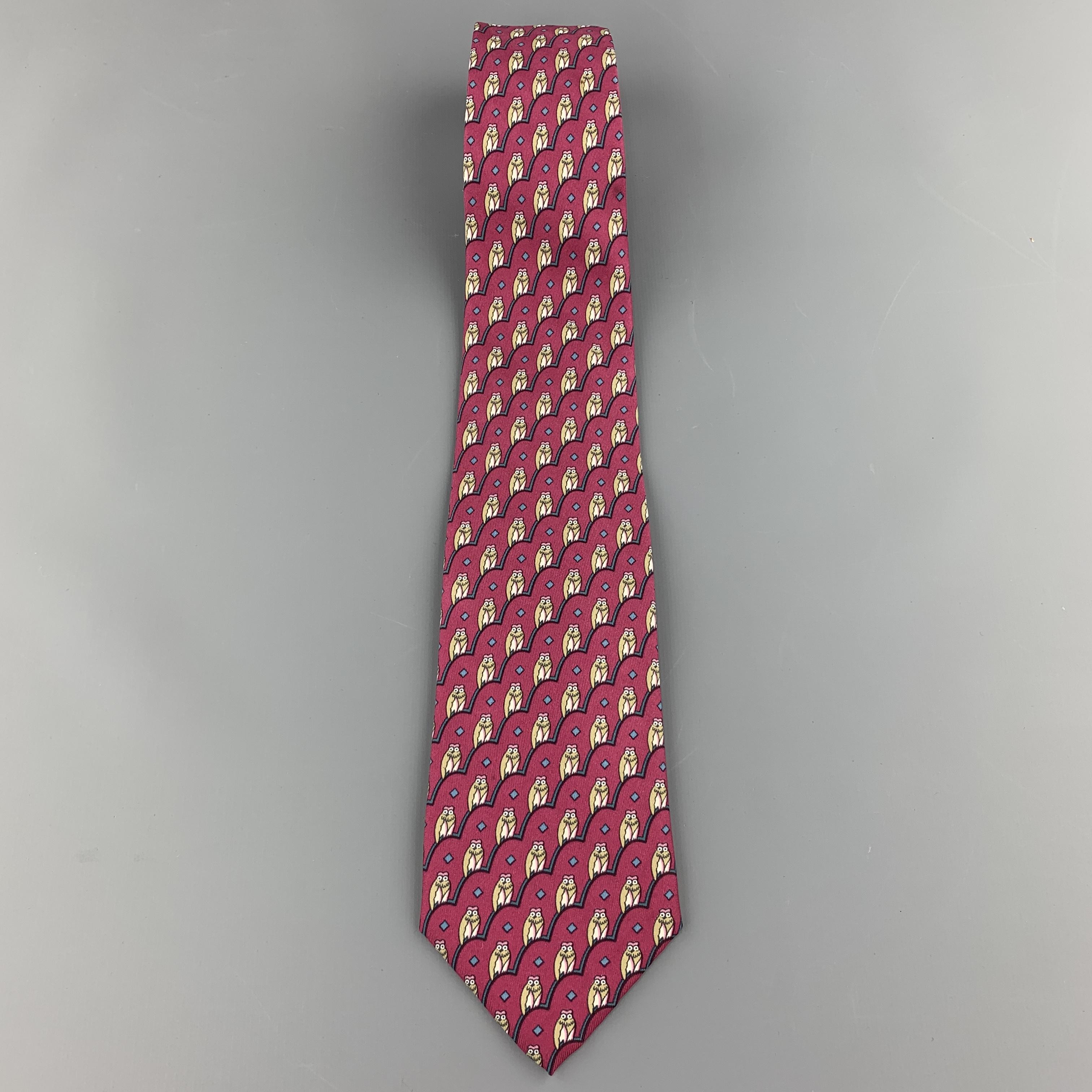 hermes owl tie