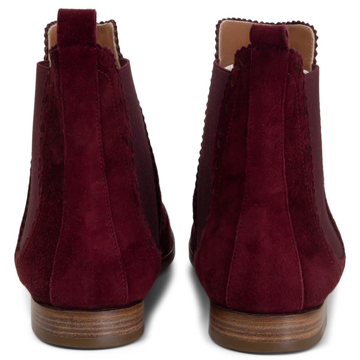 burgundy chelsea boots mens