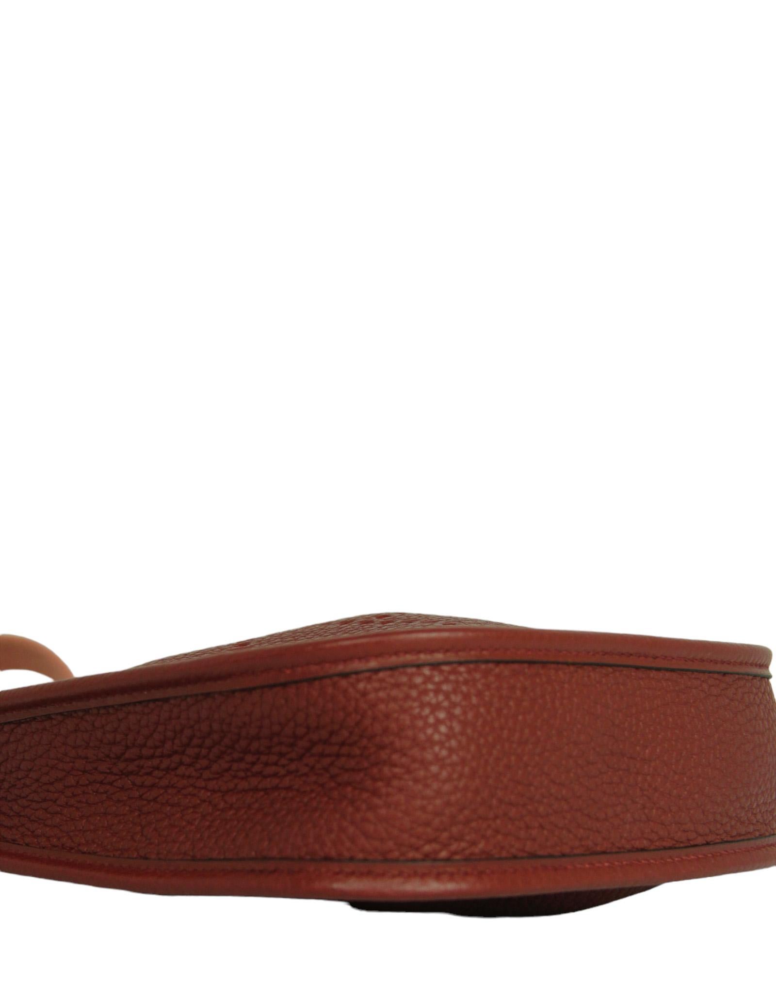 De las mujeres Bolso Crossbody Hermes Taurillon Clemence Borgoña Piel Evelyne TPM en venta