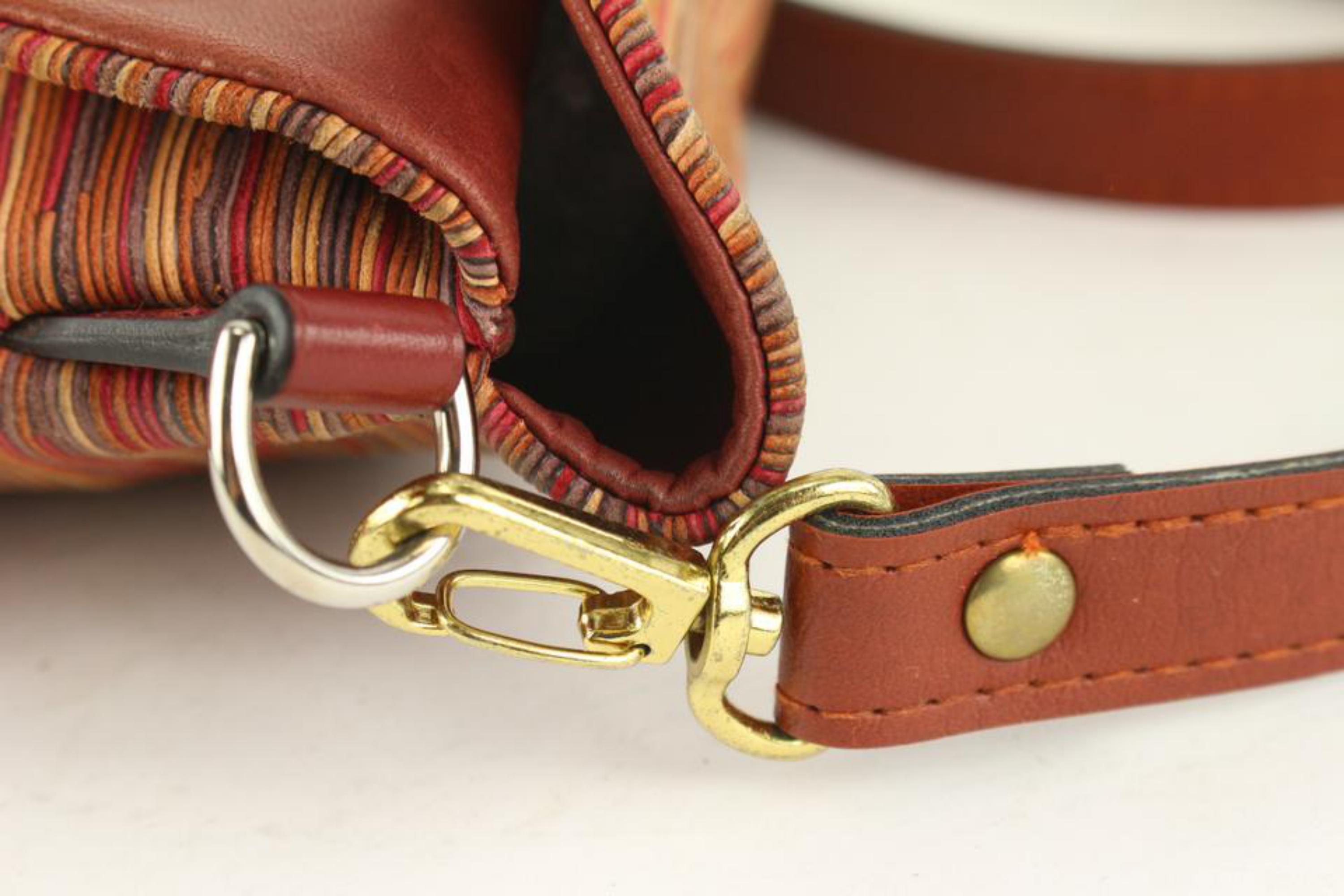Brown Hermès Burgundy Vibrato Pillow Crossbody Bag 115h1 For Sale
