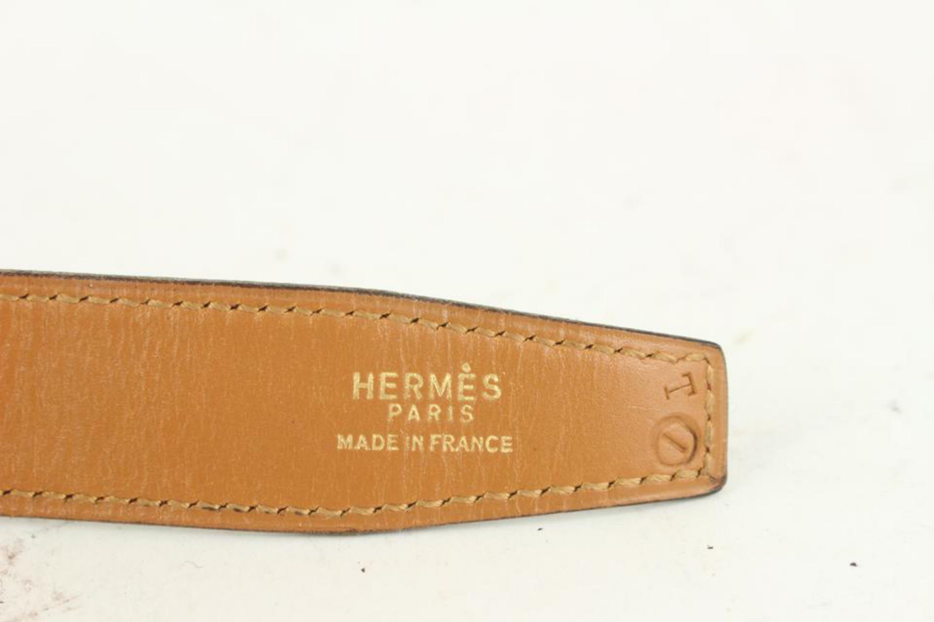 Hermès Burgundy x Gold Reversible 24mm Constance H Logo Belt Kit 1014h12 For Sale 3
