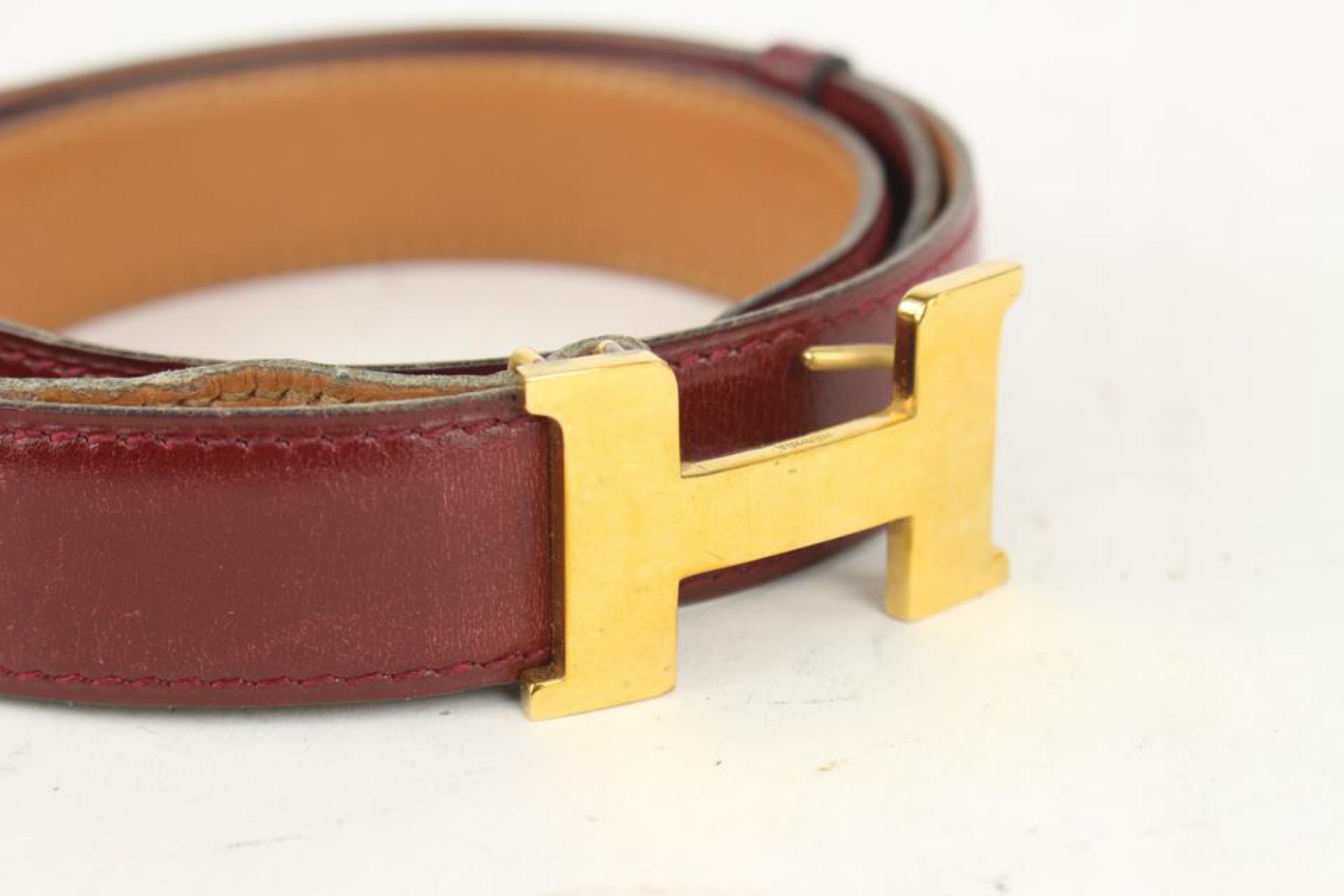 burgundy hermes belt