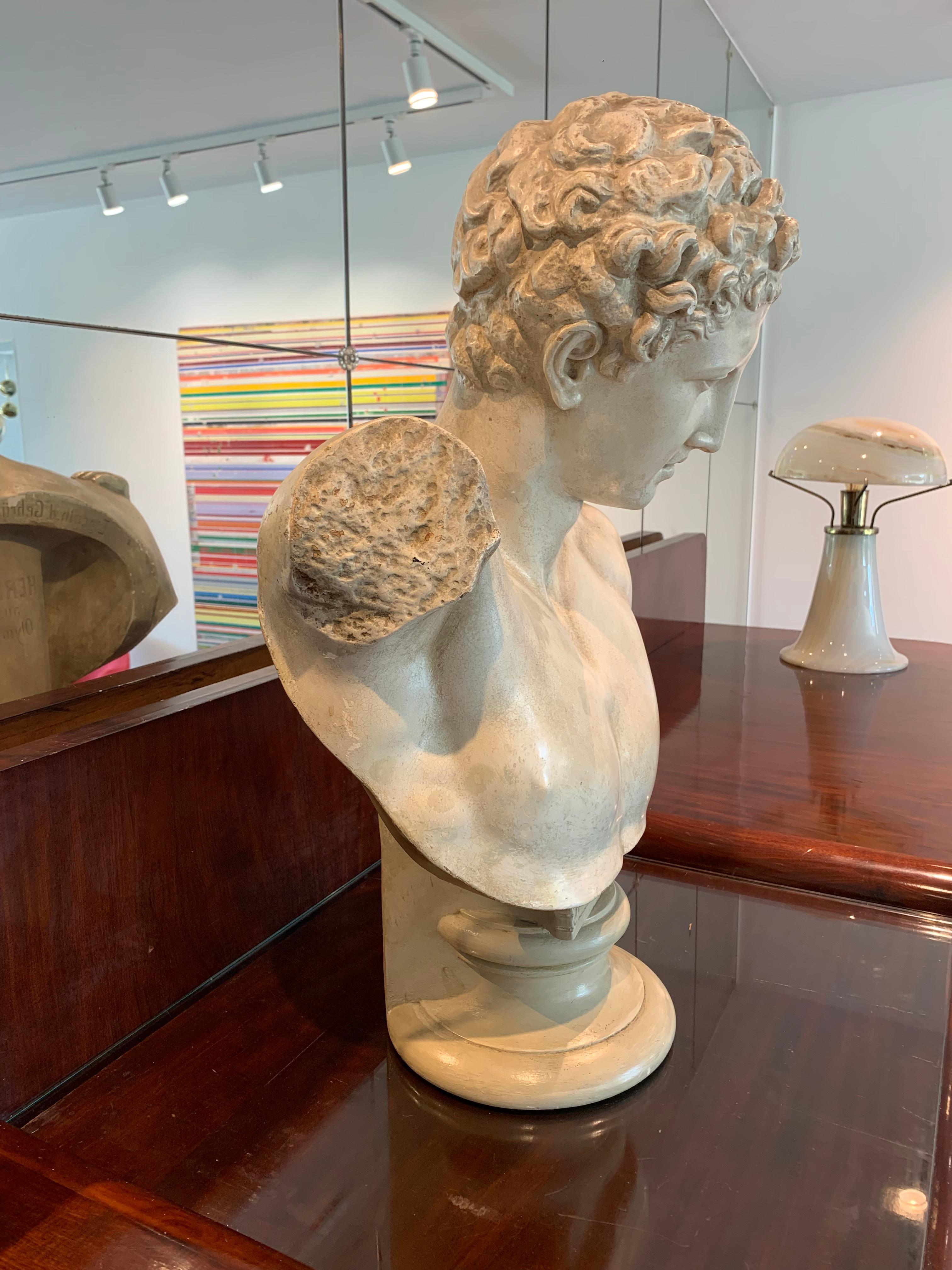 Busto de Hermes de Olimpia Fundido por los Hermanos Micheli, Berlín hacia 1900 en venta 4