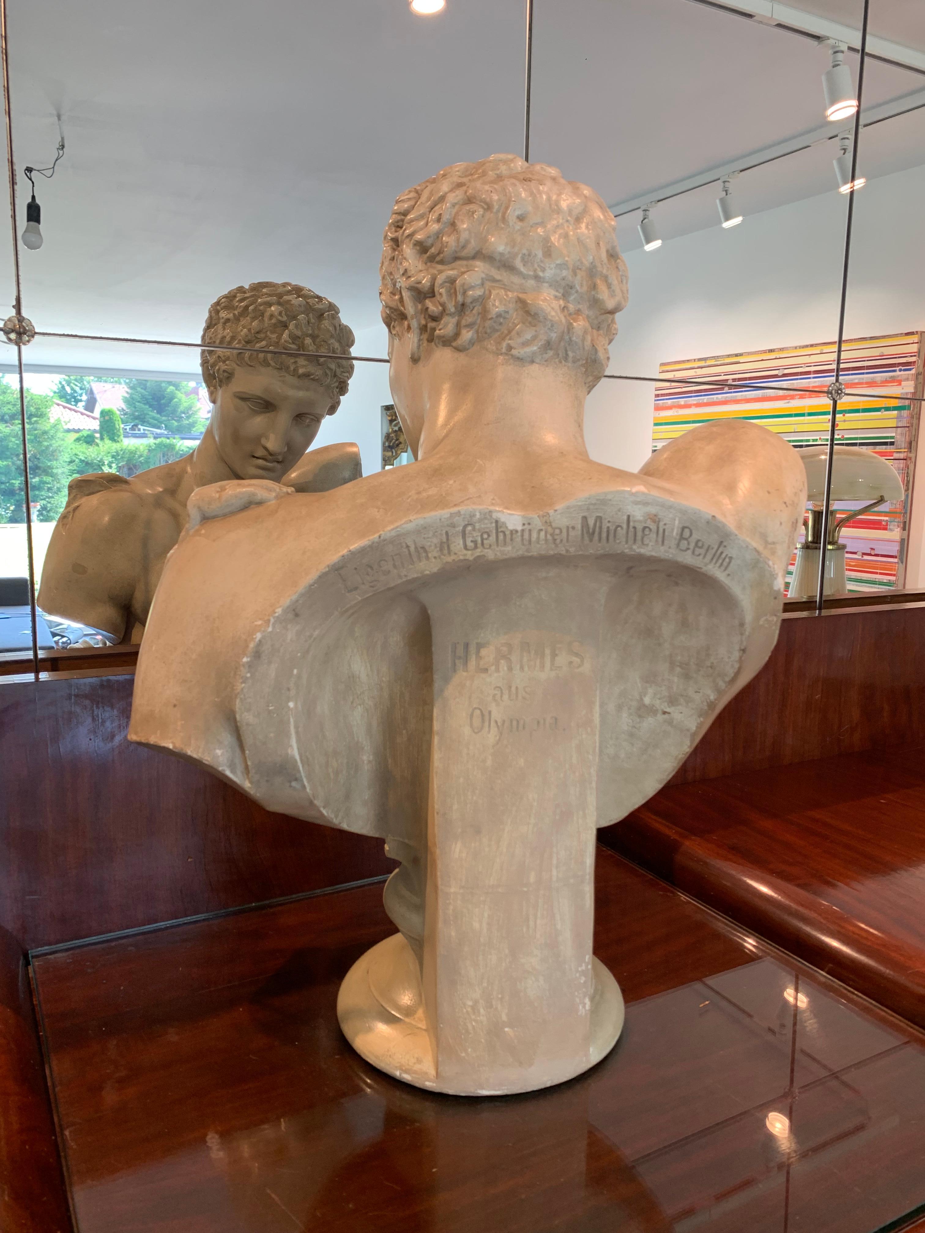 Busto de Hermes de Olimpia Fundido por los Hermanos Micheli, Berlín hacia 1900 en venta 6