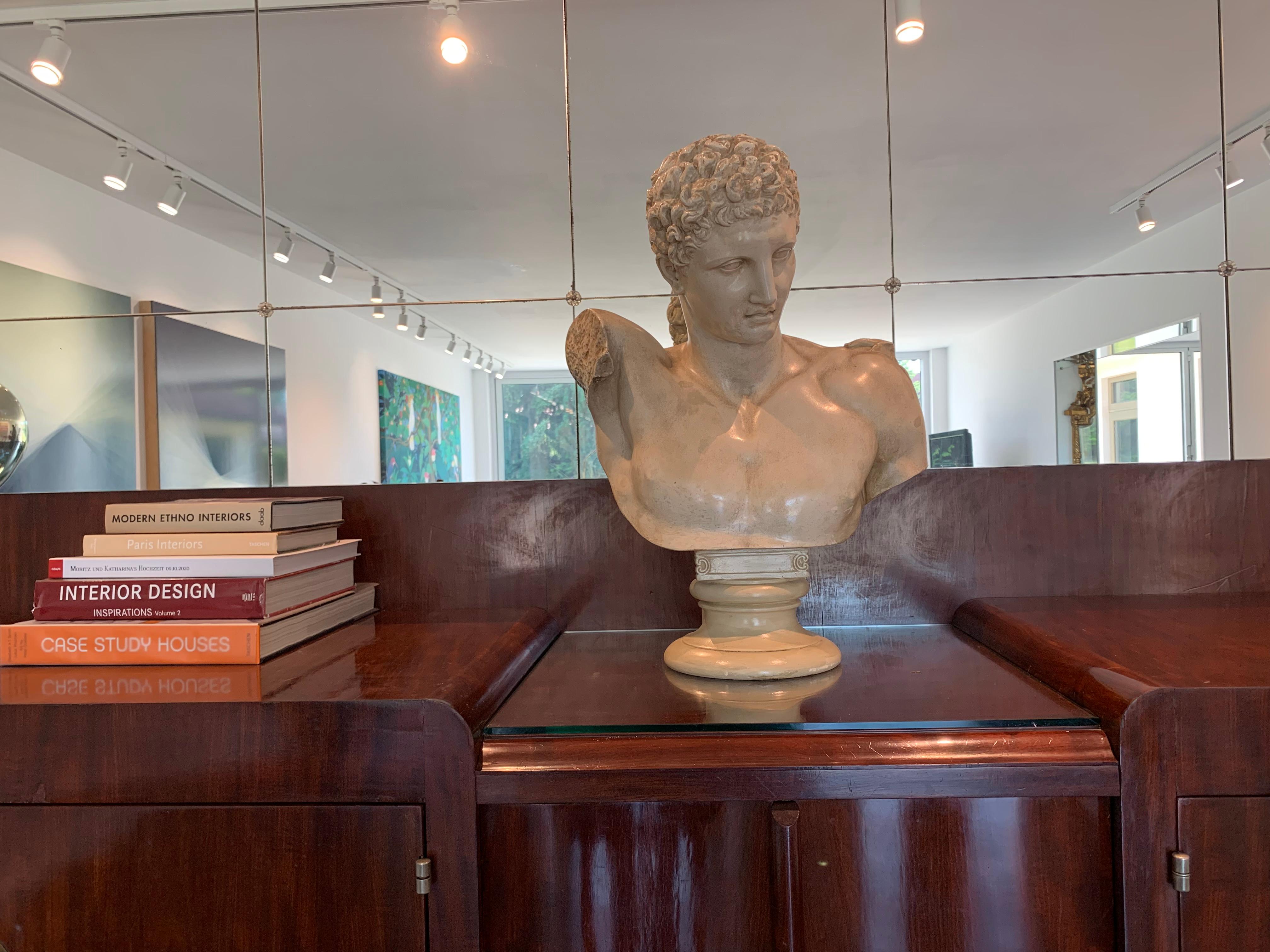Hermes Bust from Olympia Cast by the Micheli Brothers, Berlin around 1900 For Sale 7