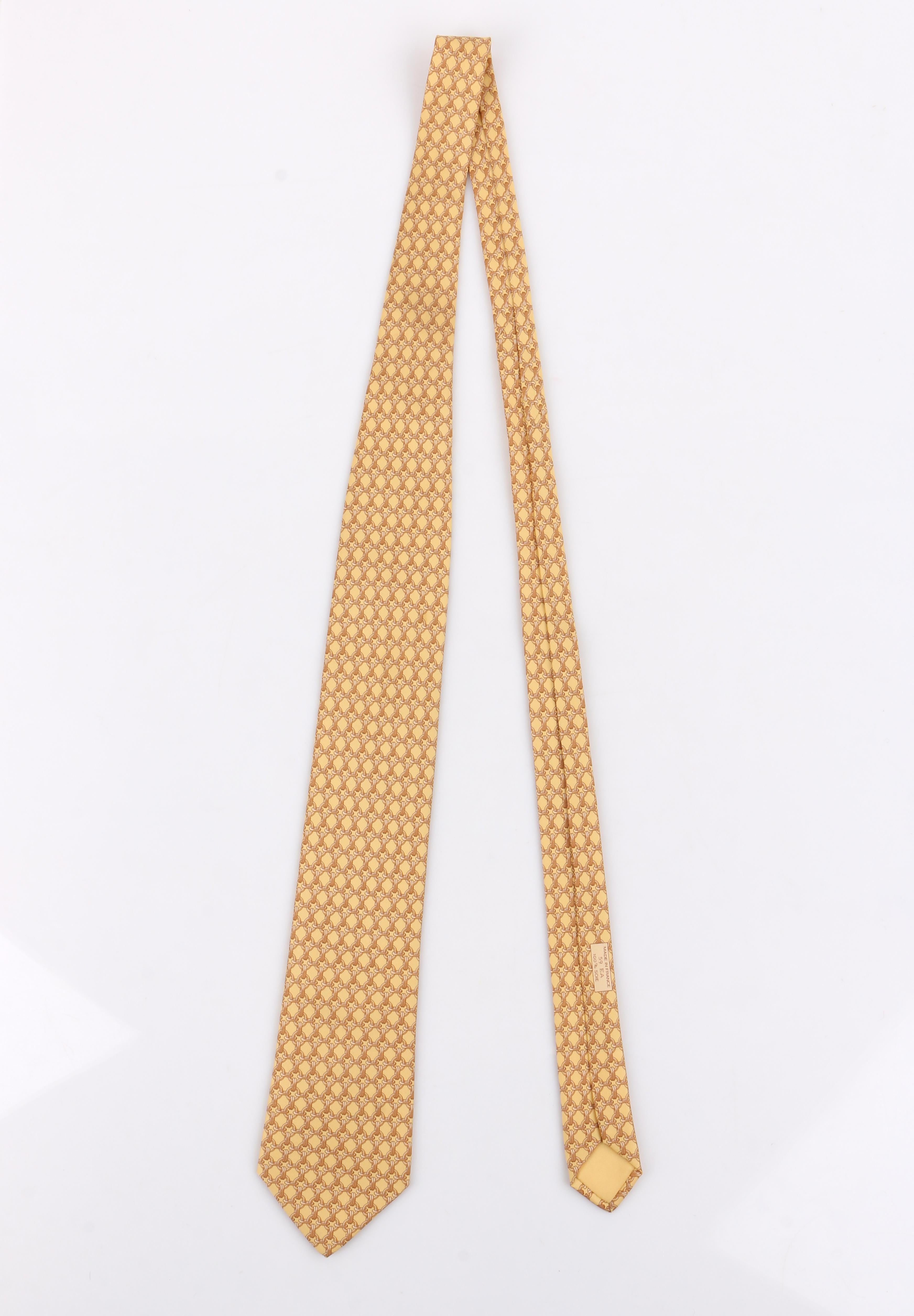 hermes yellow tie