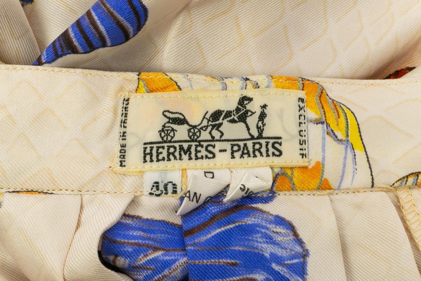 Hermès 'butterflies' skirt For Sale 3