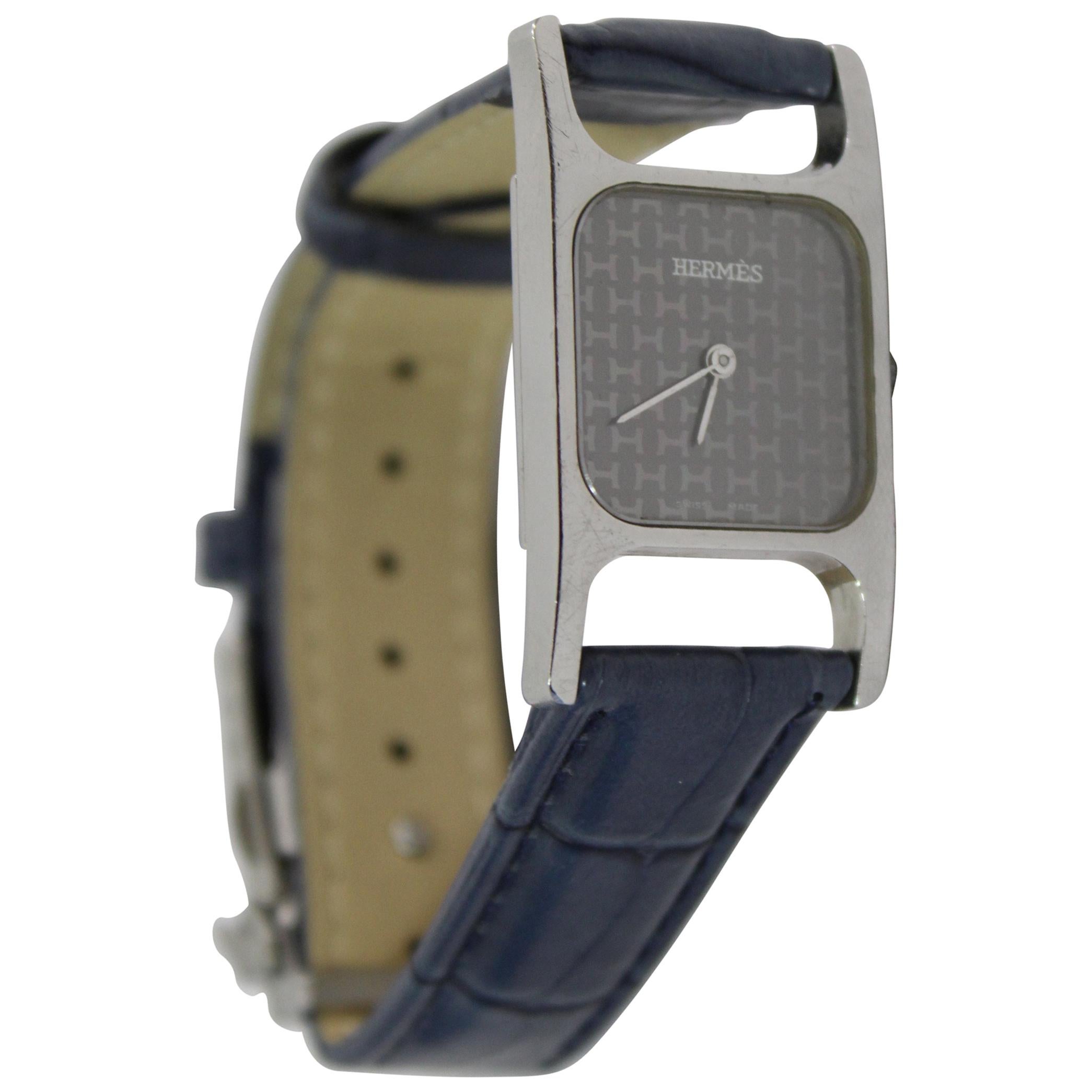 Hermès by Corum Stainless Steel H Vintage Quartz Watch
