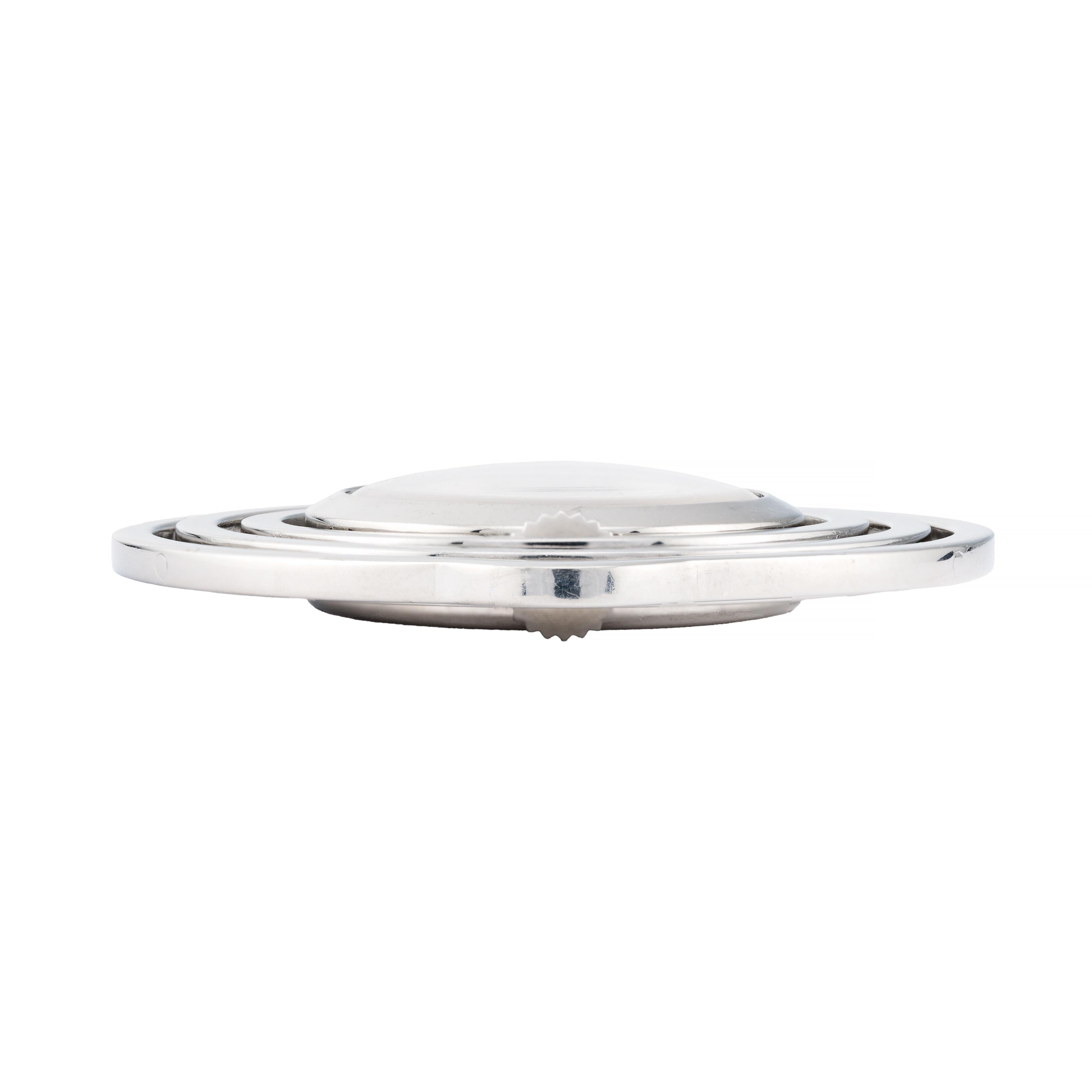 Women's or Men's Hermes by Jaegar LeCoultre Art Deco Pendant Watch in Stainless Steel For Sale
