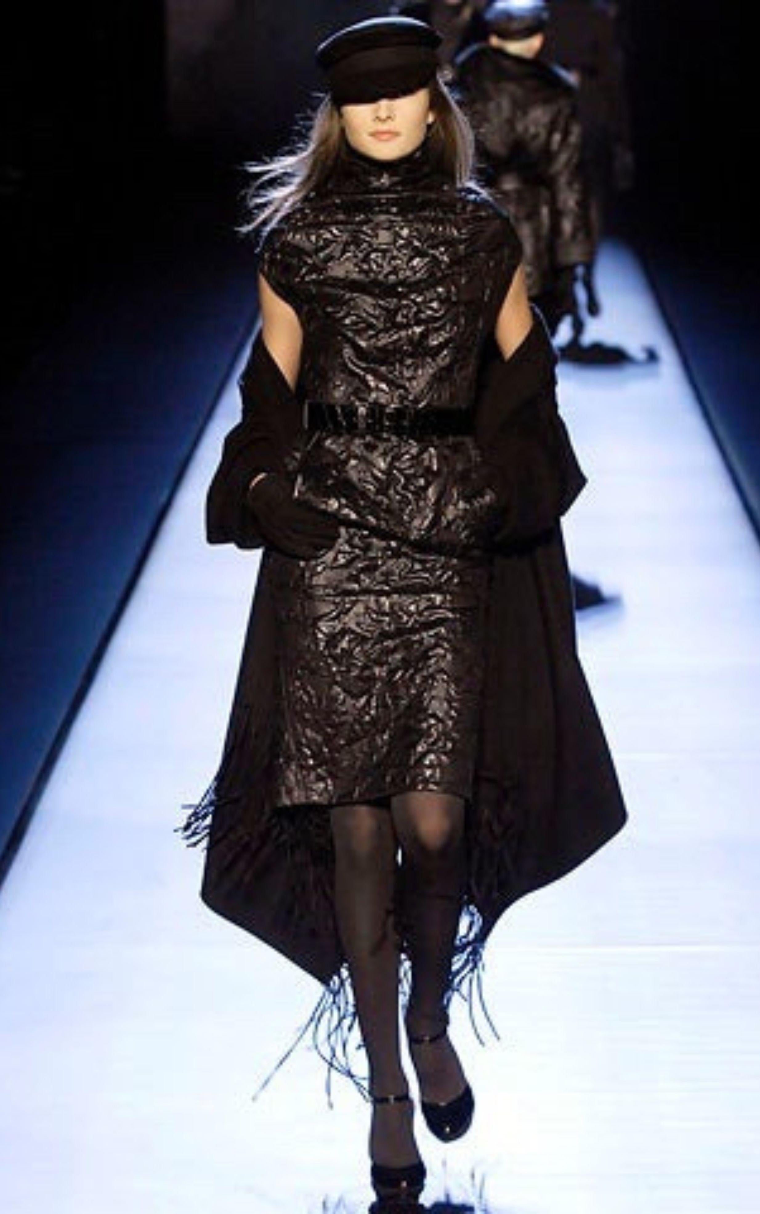 Hermes by Jean Paul Gaultier Fall 2007 Metallic Dress (Robe métallique) Pour femmes en vente