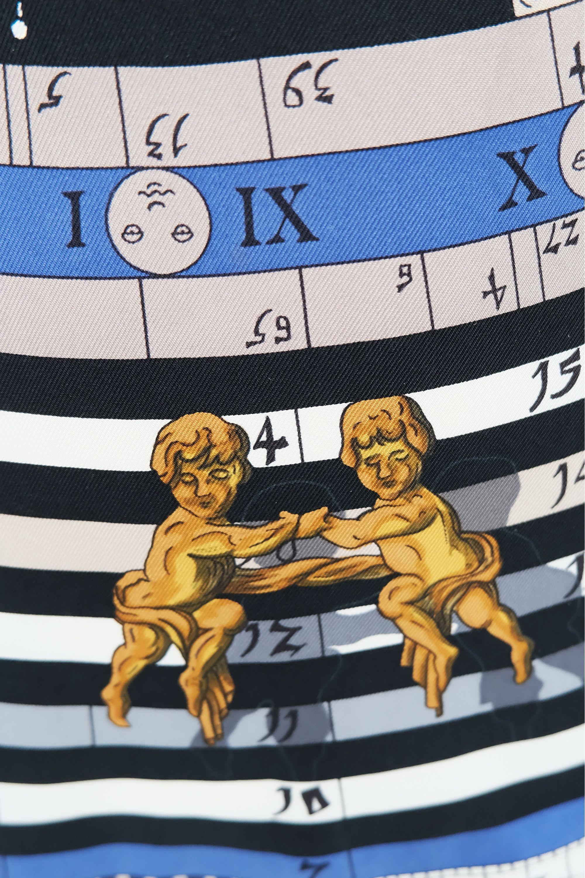 Hermès by Margiela Dies et Hors Astrologie Print Long Sleeve Polo Shirt 1