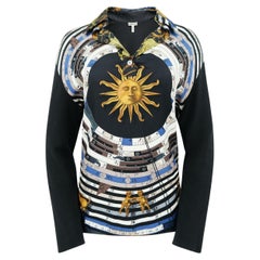 Hermès by Margiela Dies et Hors Astrologie Print Long Sleeve Polo Shirt
