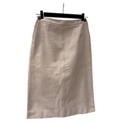 Hermès by Martin Margiela Gonna lunga beige