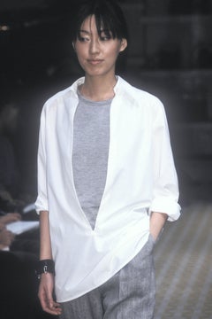 Camicia Hermes by Martin Margiela Autunno/Inverno 1999 in lana nera Vareuse