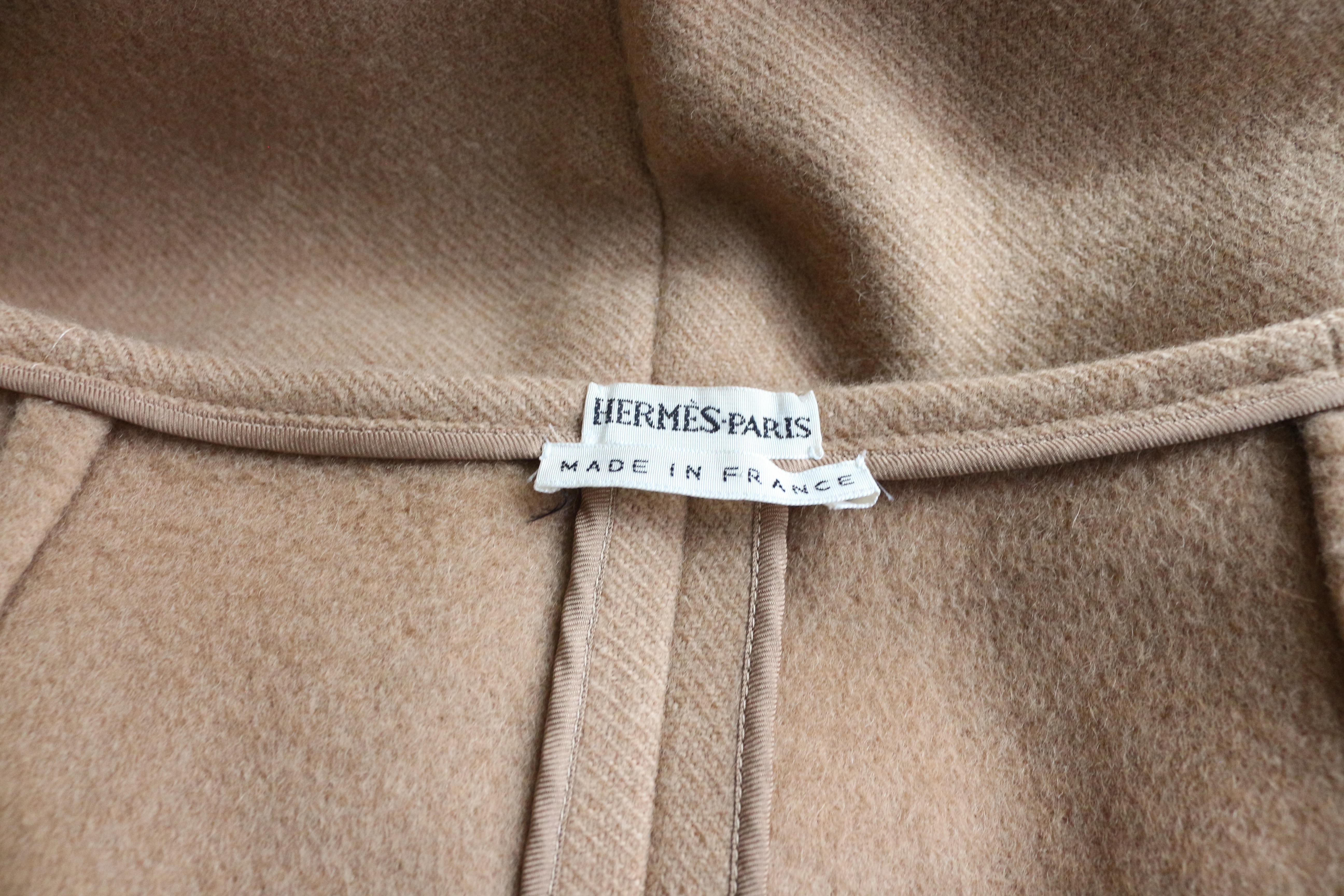 Hermès by Martin Margiela Autumn/Winter 2000 Camel Hair Wrap Skirt For Sale 1