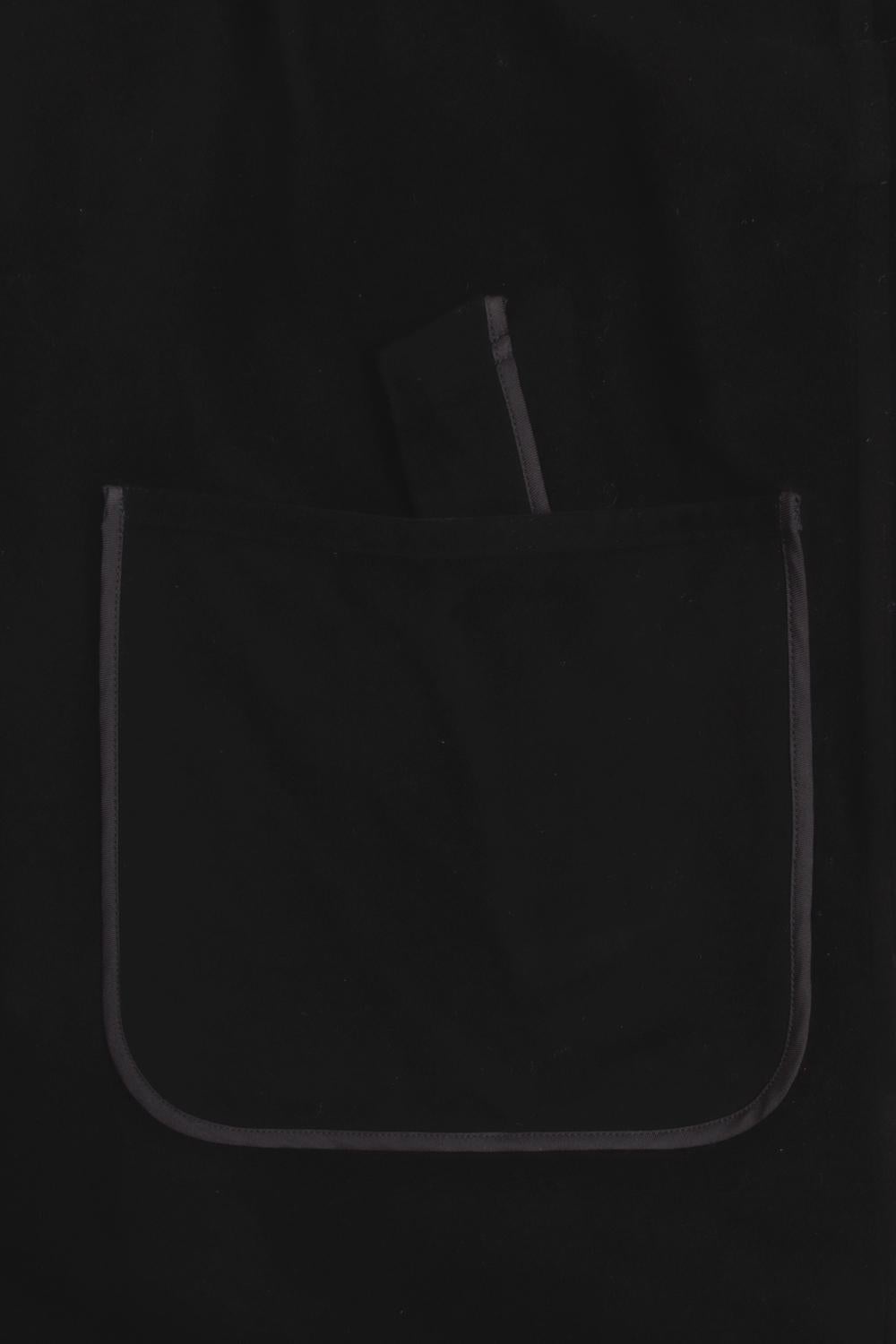 Abrigo largo con cinturón y capucha Hermes by Martin Margiela de cachemira de algodón negro en venta 11